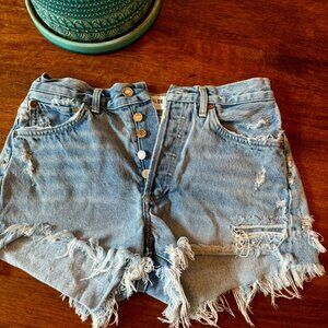 AGOLDE jean cut offs size 25